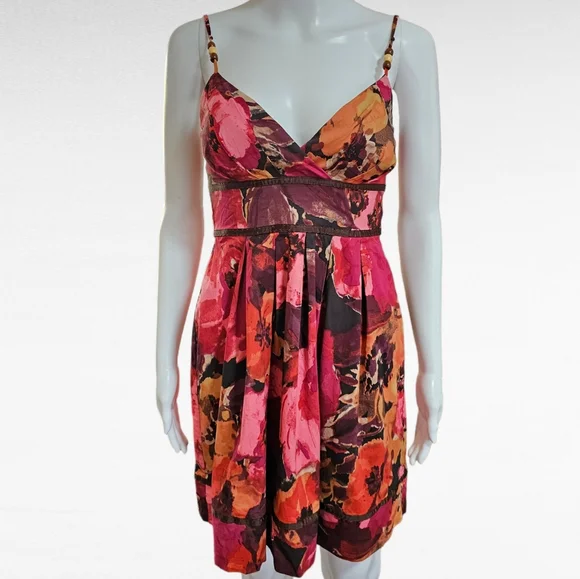 open lace back dress Maurices Floral Midi Dress, Women's Size XL